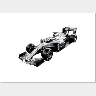 Formula 1 Car Silver Arrow Posters and Art